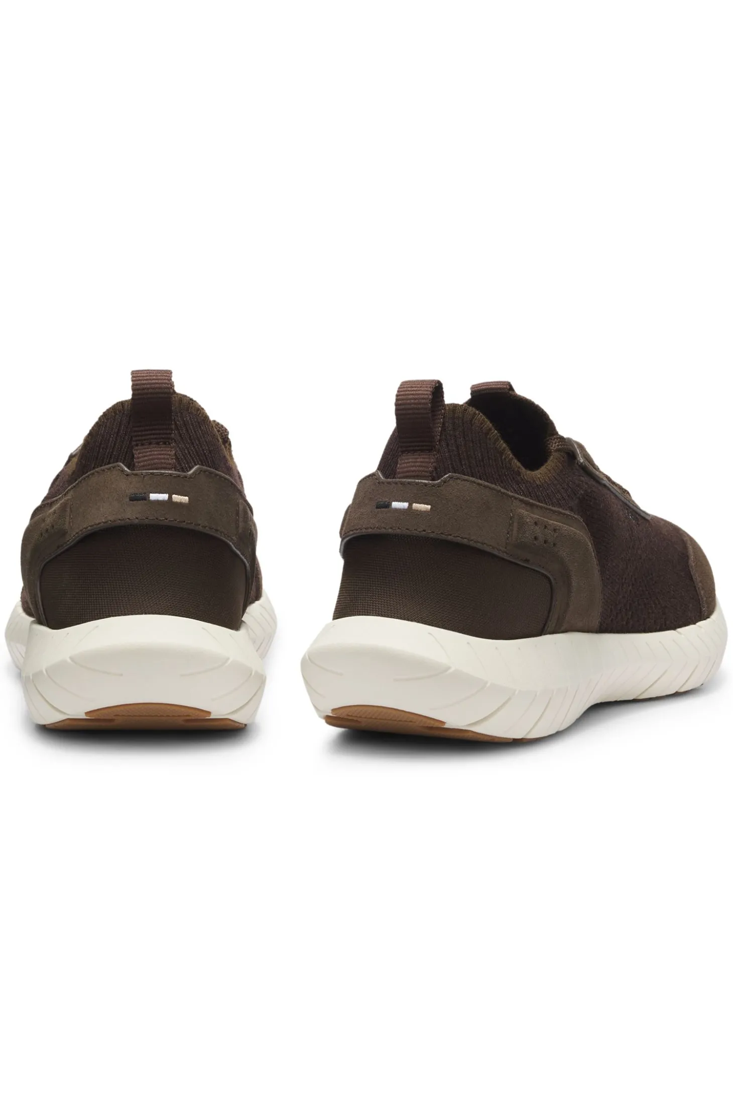 Sporty slip-on trainers with suede details