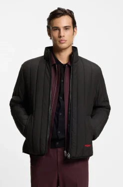 Steppjacke mit Logo-Detail