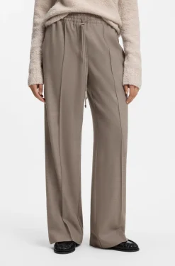 Straight-Fit Hose aus Flanell mit Tunnelzugbund