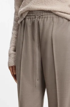 Straight-Fit Hose aus Flanell mit Tunnelzugbund