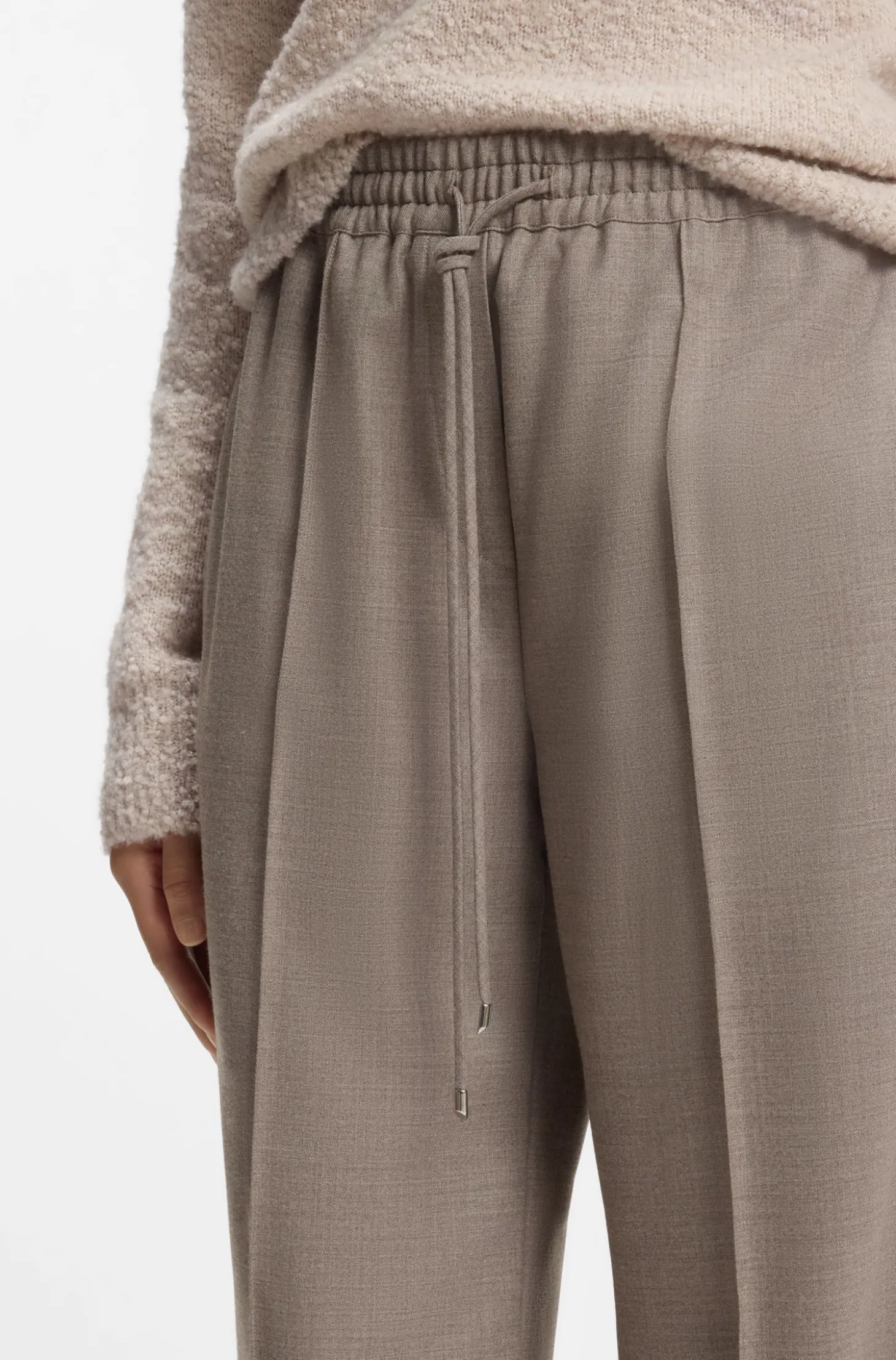 Straight-Fit Hose aus Flanell mit Tunnelzugbund