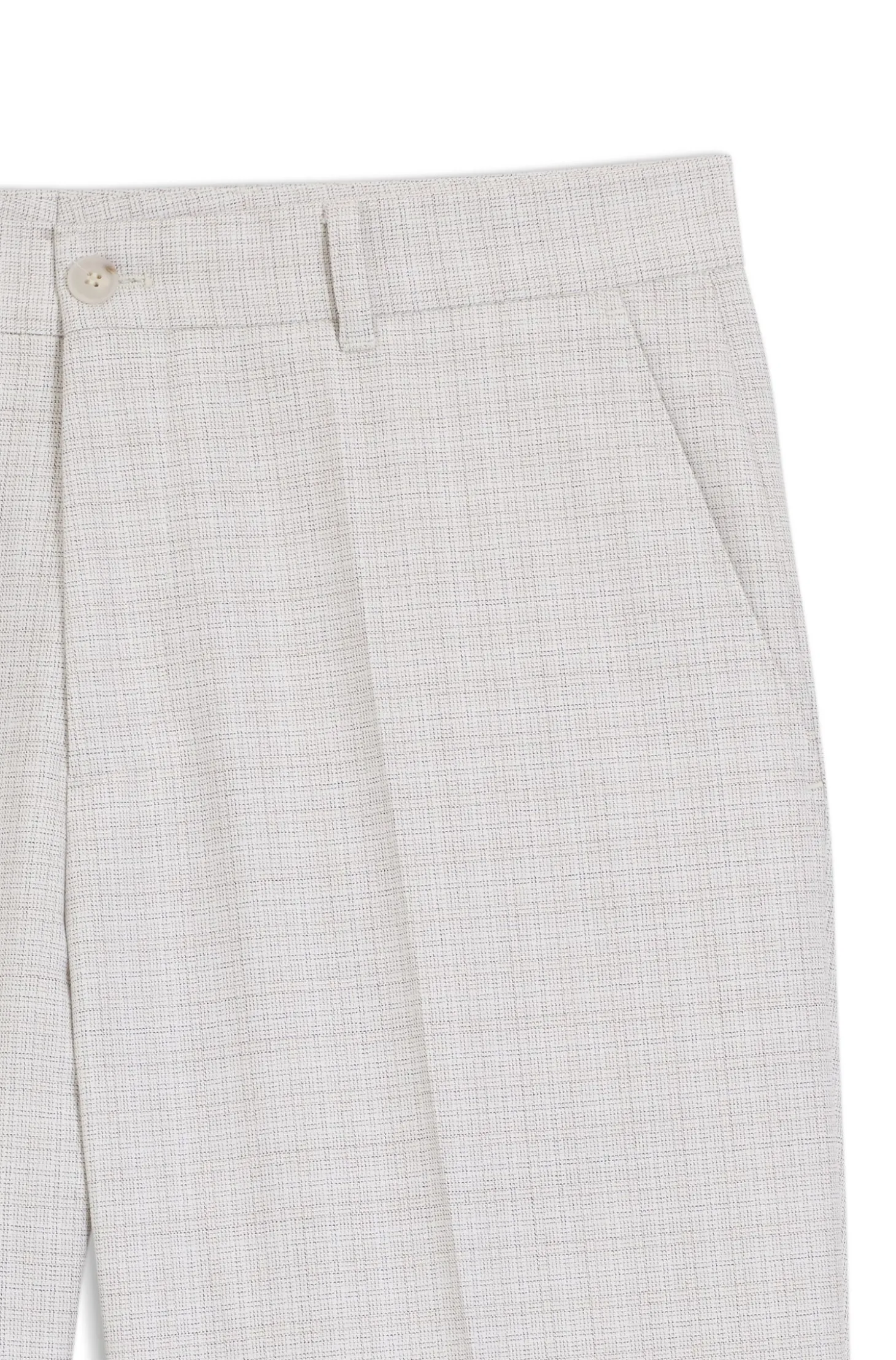 Straight-Fit Hose aus Schurwolle und Baumwolle