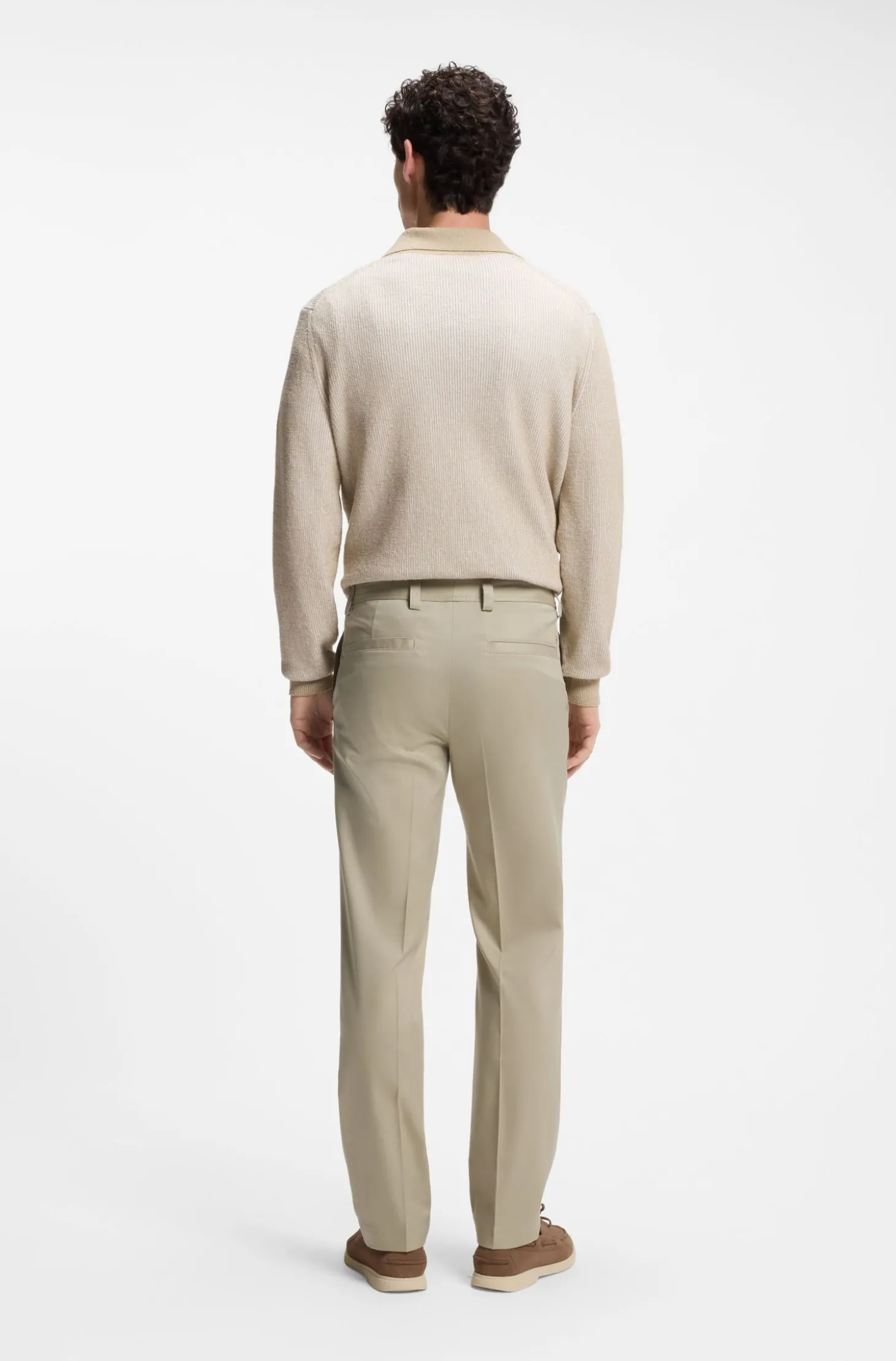 Straight-Fit Hose aus Stretch-Twill