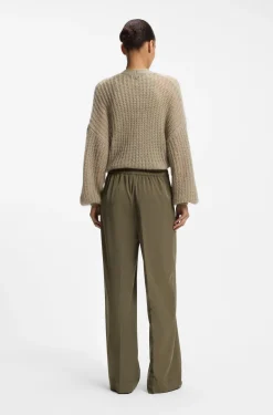 Straight-Fit Hose mit Bundfalten