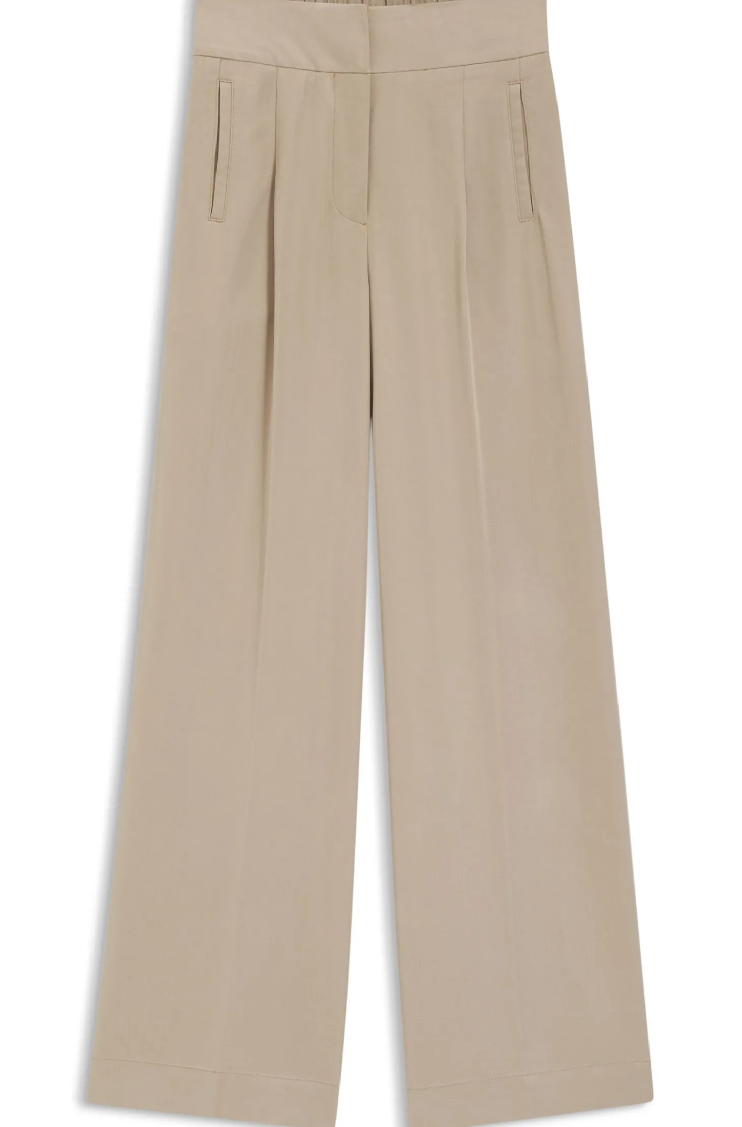 Straight-Fit Hose mit Bundfalten