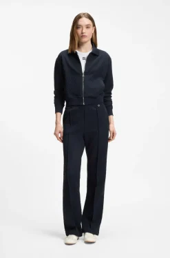 Straight-Fit Jogginghose aus Jacquard mit Rautenmuster