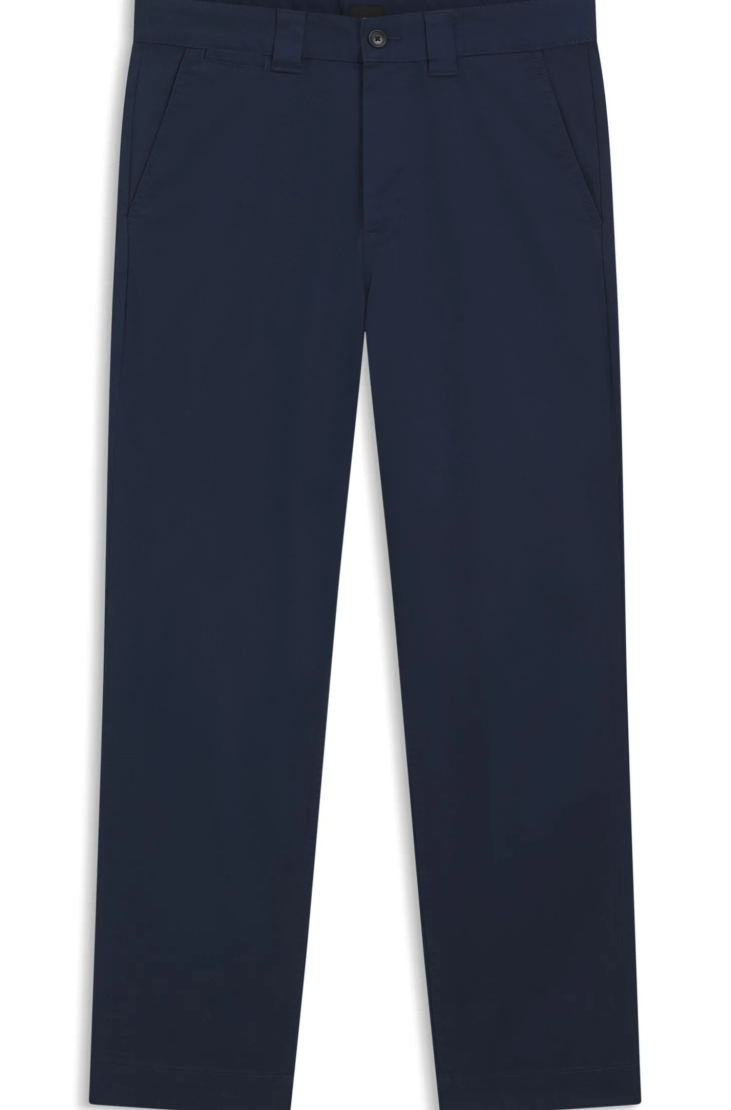 Straight-Fit Twill-Hose aus Baumwoll-Mix