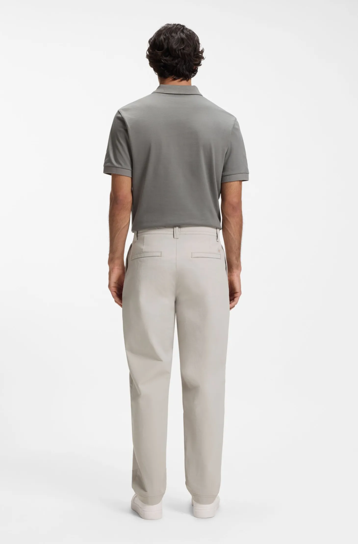 Straight-Tapered-Fit Chino aus Stretch-Gewebe