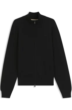 Strick-Cardigan aus Baumwolle mit Logo-Stickerei