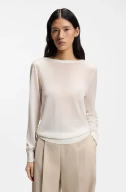 Strick-Cardigan mit Knopfverschluss hinten