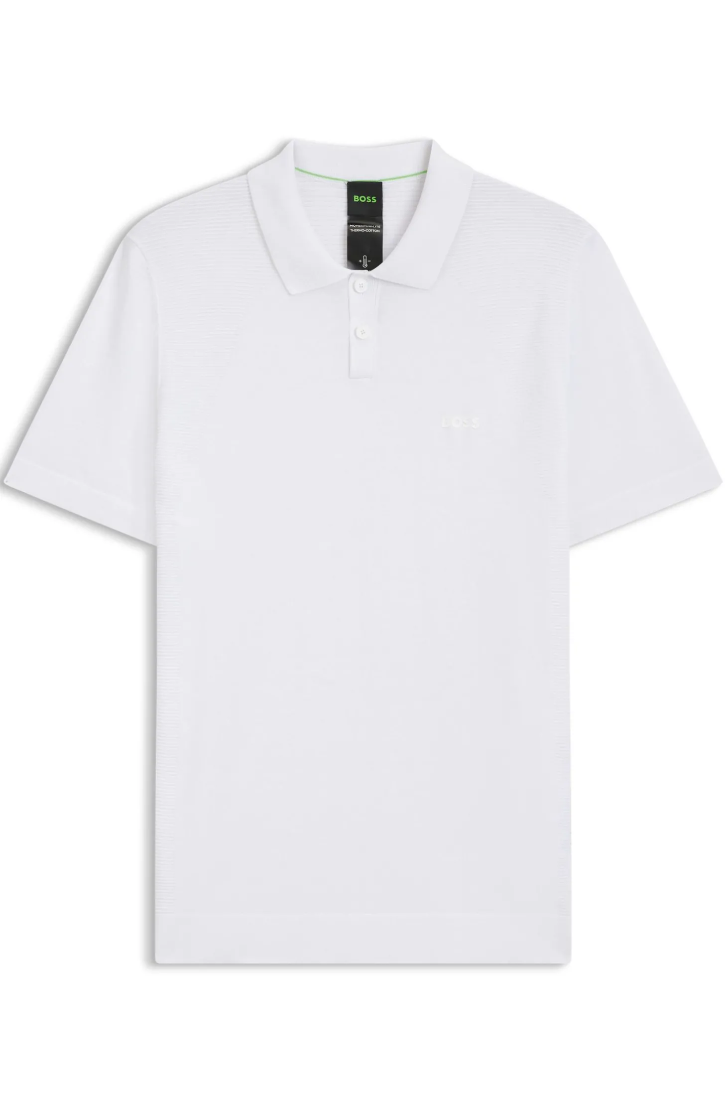 Strick-Poloshirt aus Baumwoll-Mix mit Bodymapping-Struktur