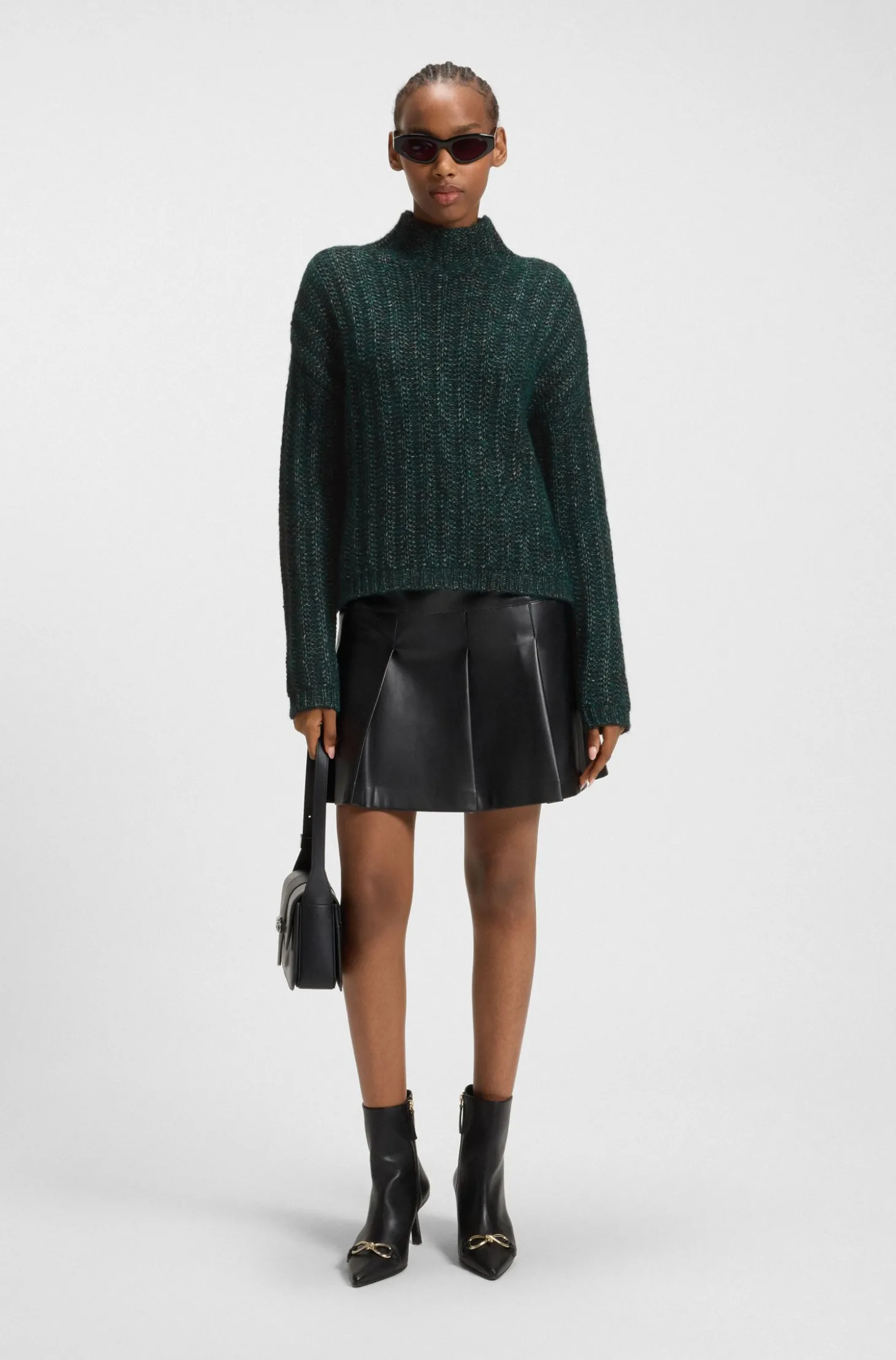 Strickpullover mit Ripp-Struktur