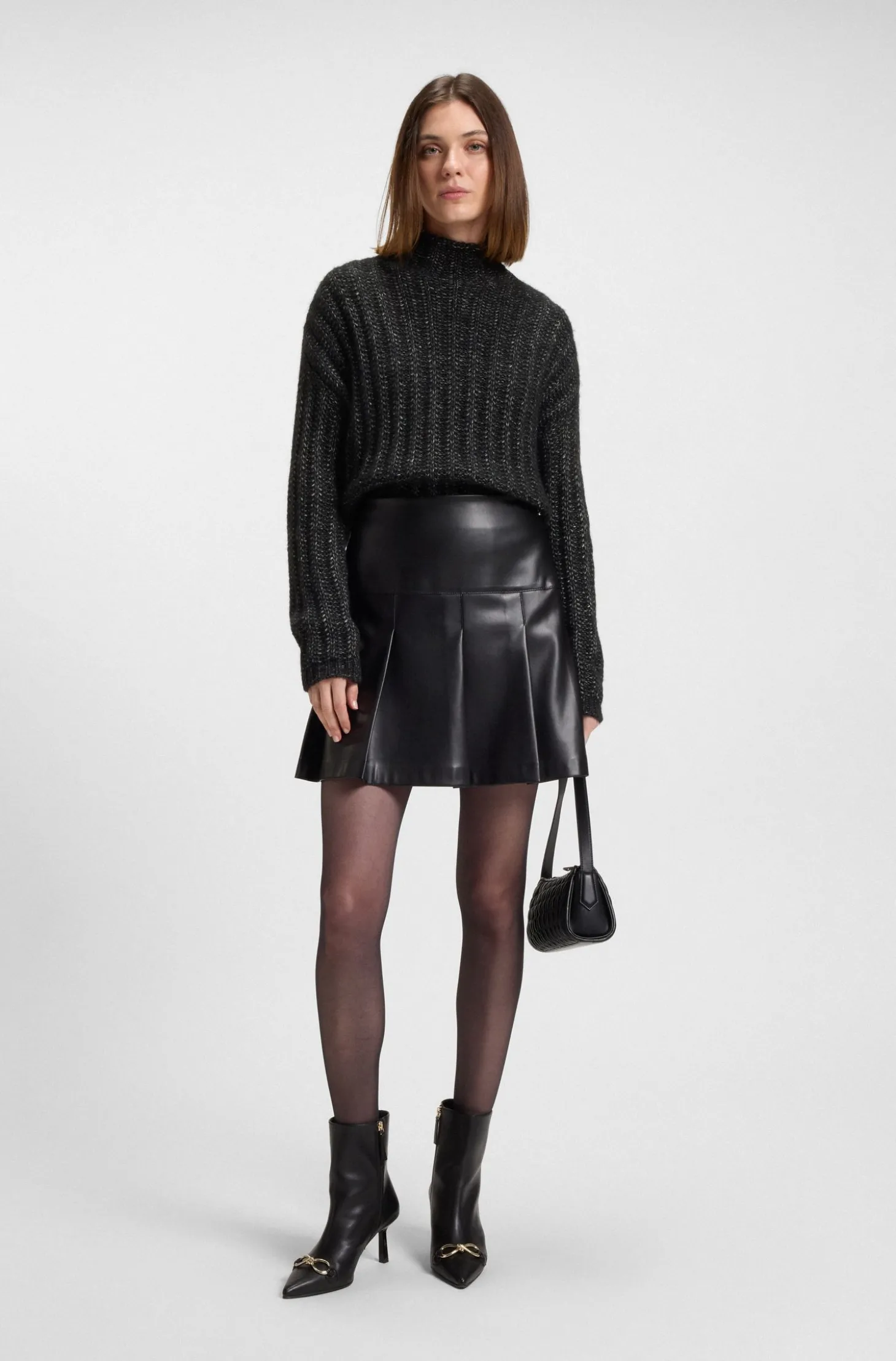 Strickpullover mit Ripp-Struktur
