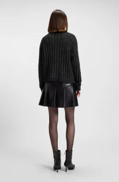 Strickpullover mit Ripp-Struktur