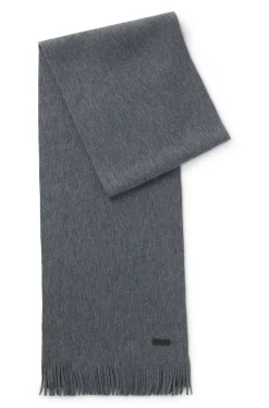 Strickschal aus Schurwolle mit Logo-Detail