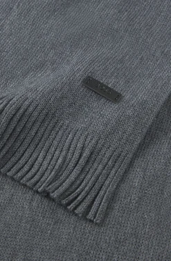 Strickschal aus Schurwolle mit Logo-Detail