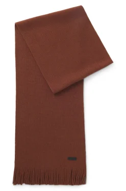 Strickschal aus Schurwolle mit Logo-Detail