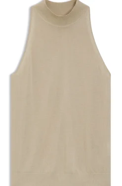 Stricktop mit Stehkragen aus superfine Garn