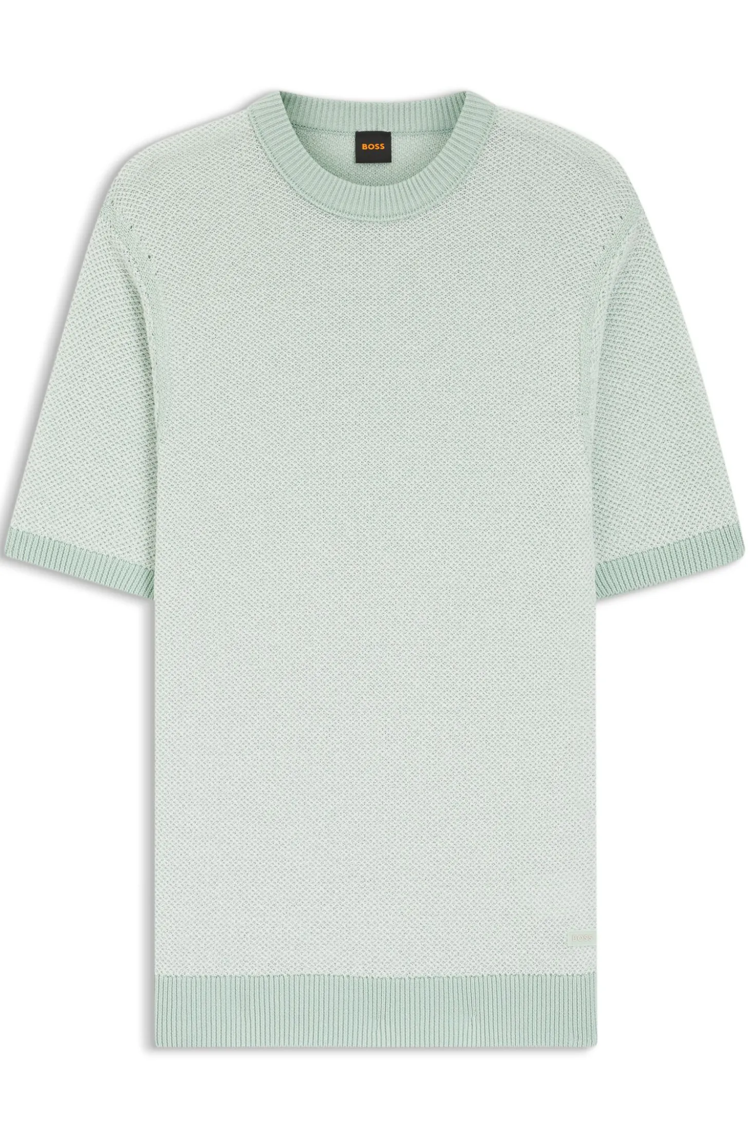 Strick-T-Shirt aus Baumwoll-Mix