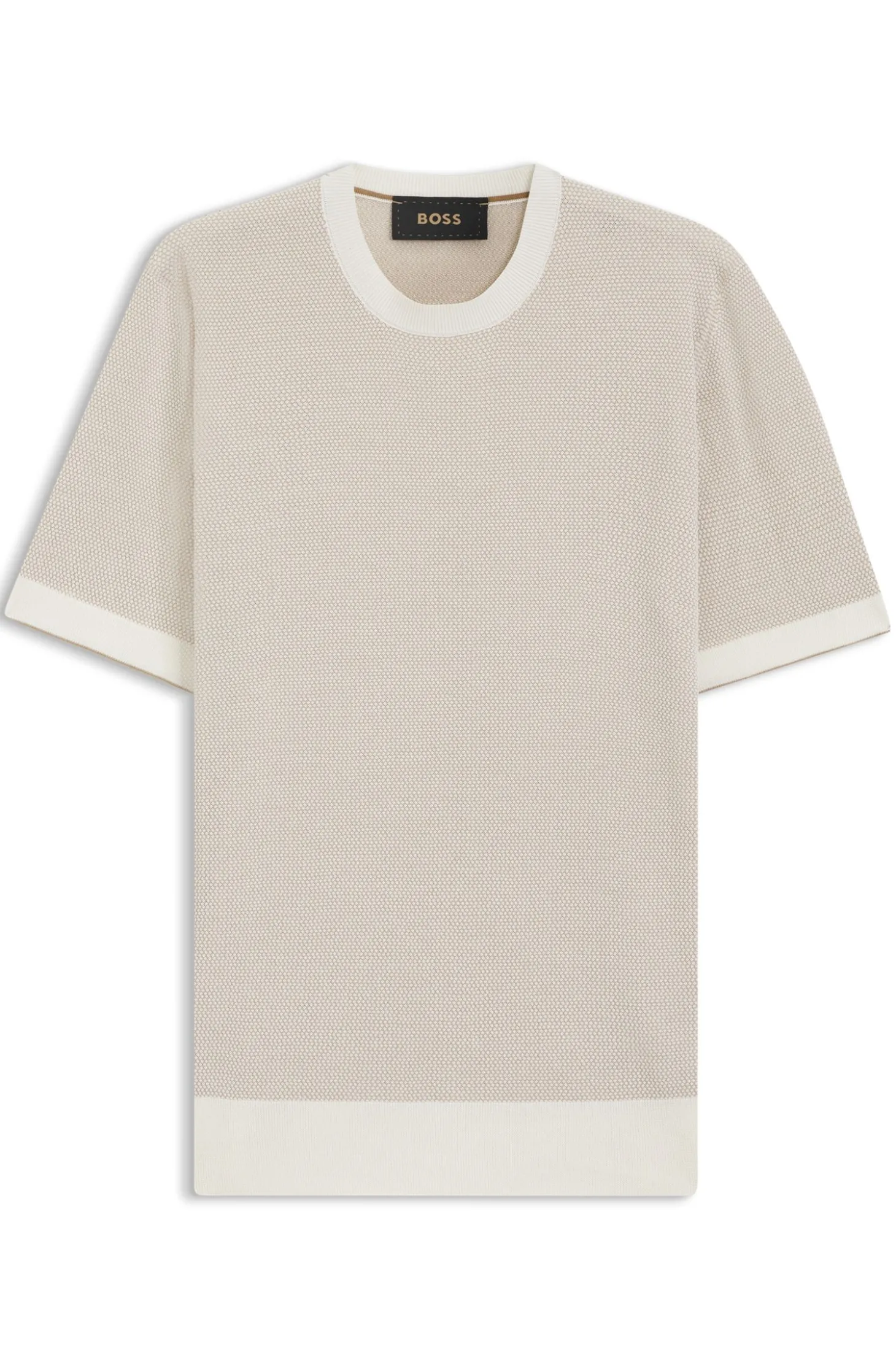 Strick-T-Shirt aus Seide und Baumwolle