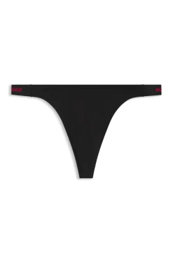 String aus Stretch-Baumwolle mit Logo-Bund