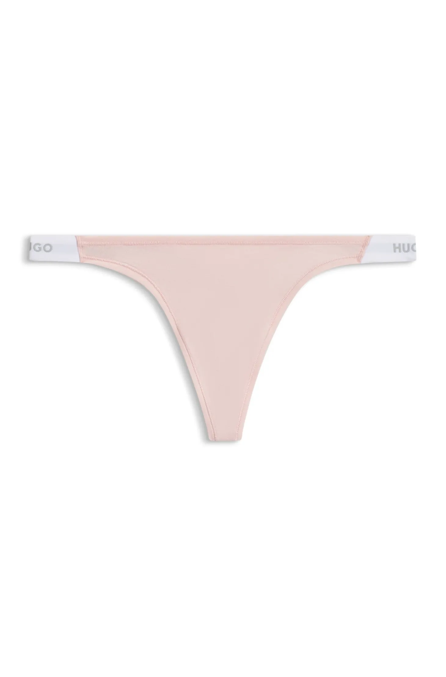 String aus Stretch-Baumwolle mit Logo-Bund