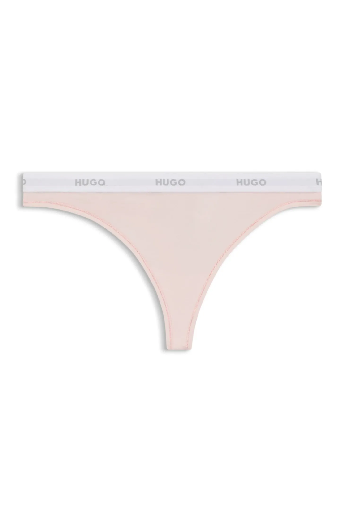 String aus Stretch-Baumwolle mit Logos am Bund