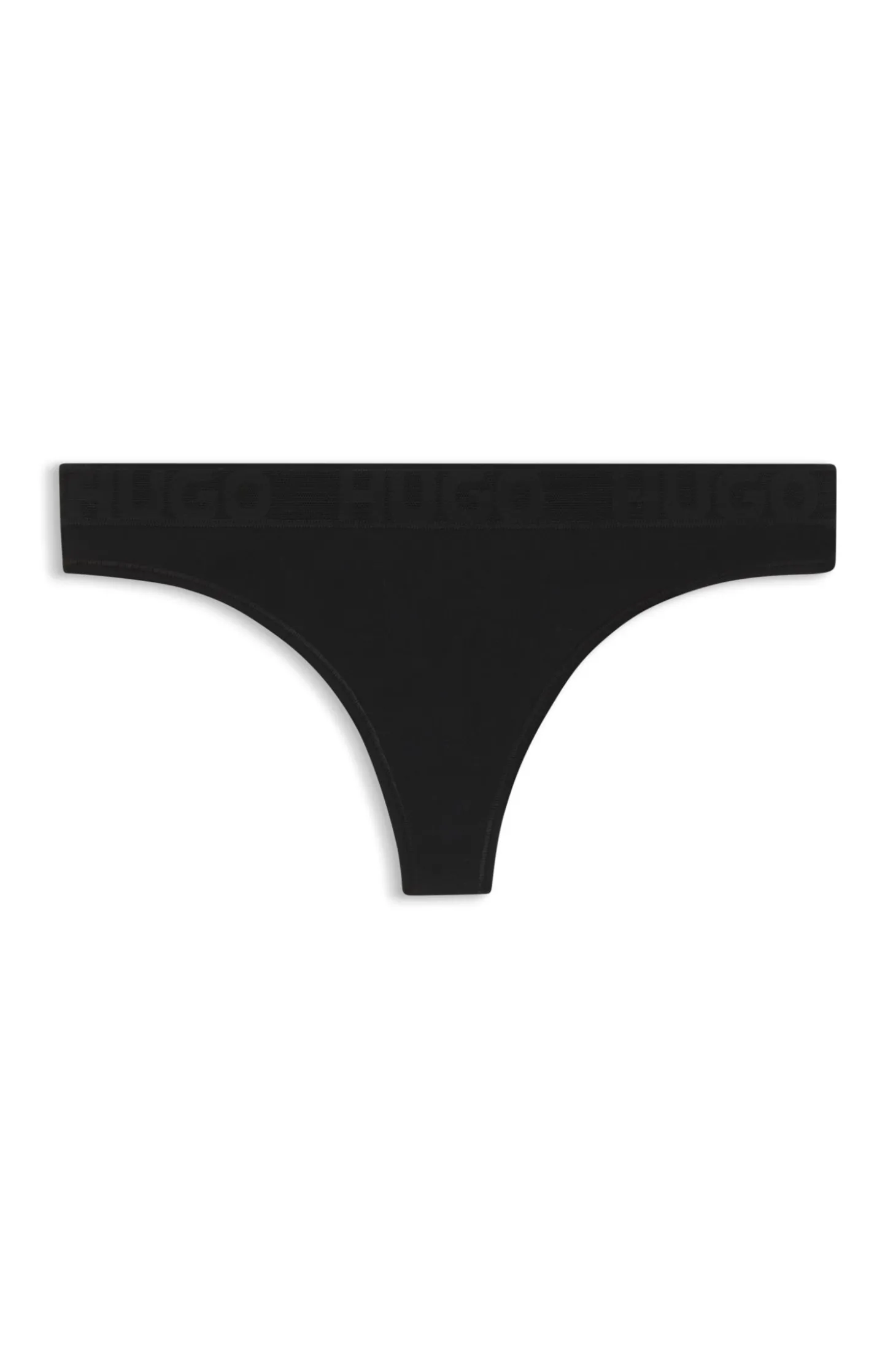 String aus Stretch-Baumwolle mit Logo-Bund