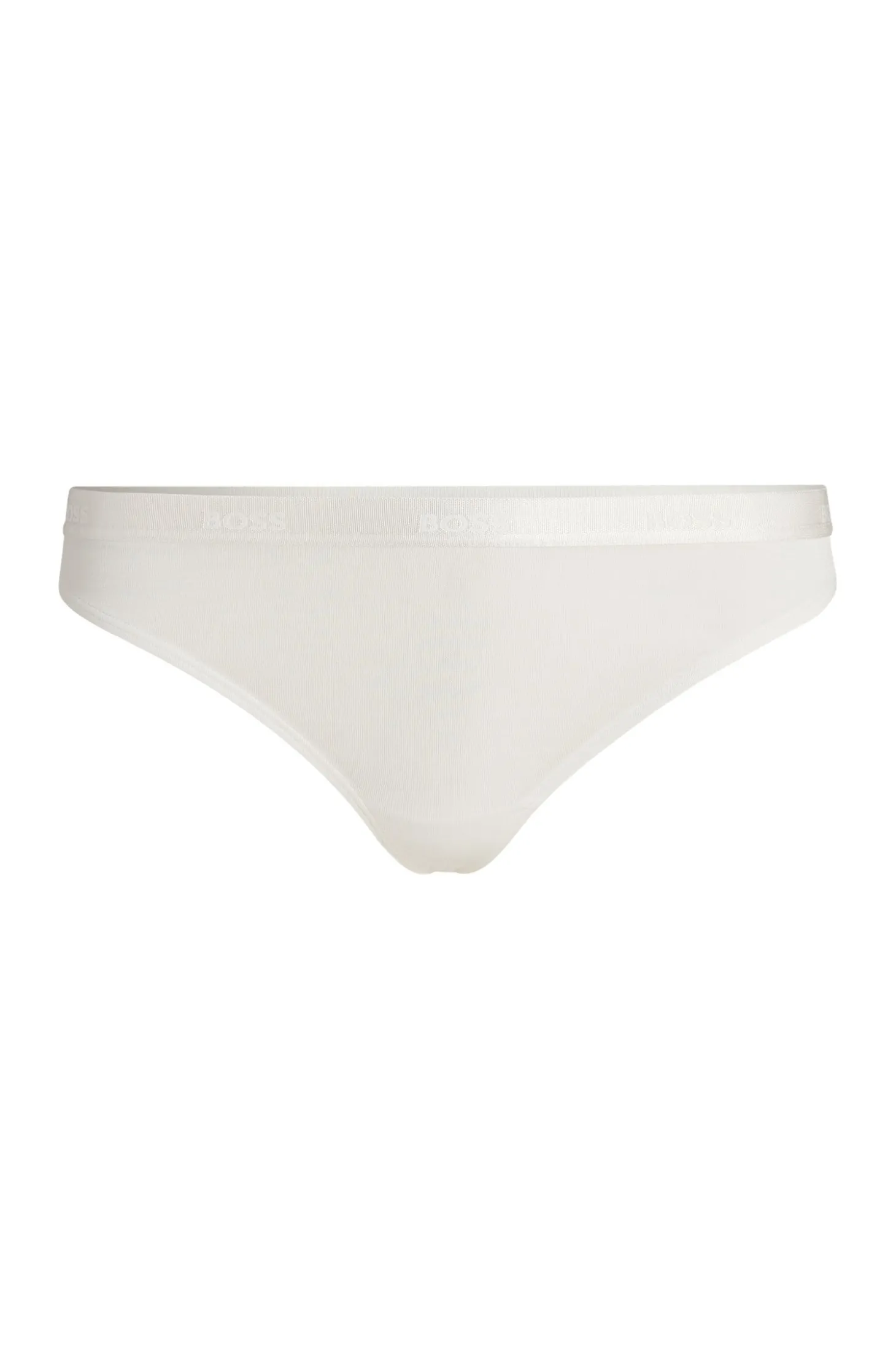 String aus Stretch-Jersey mit Logos am Bund
