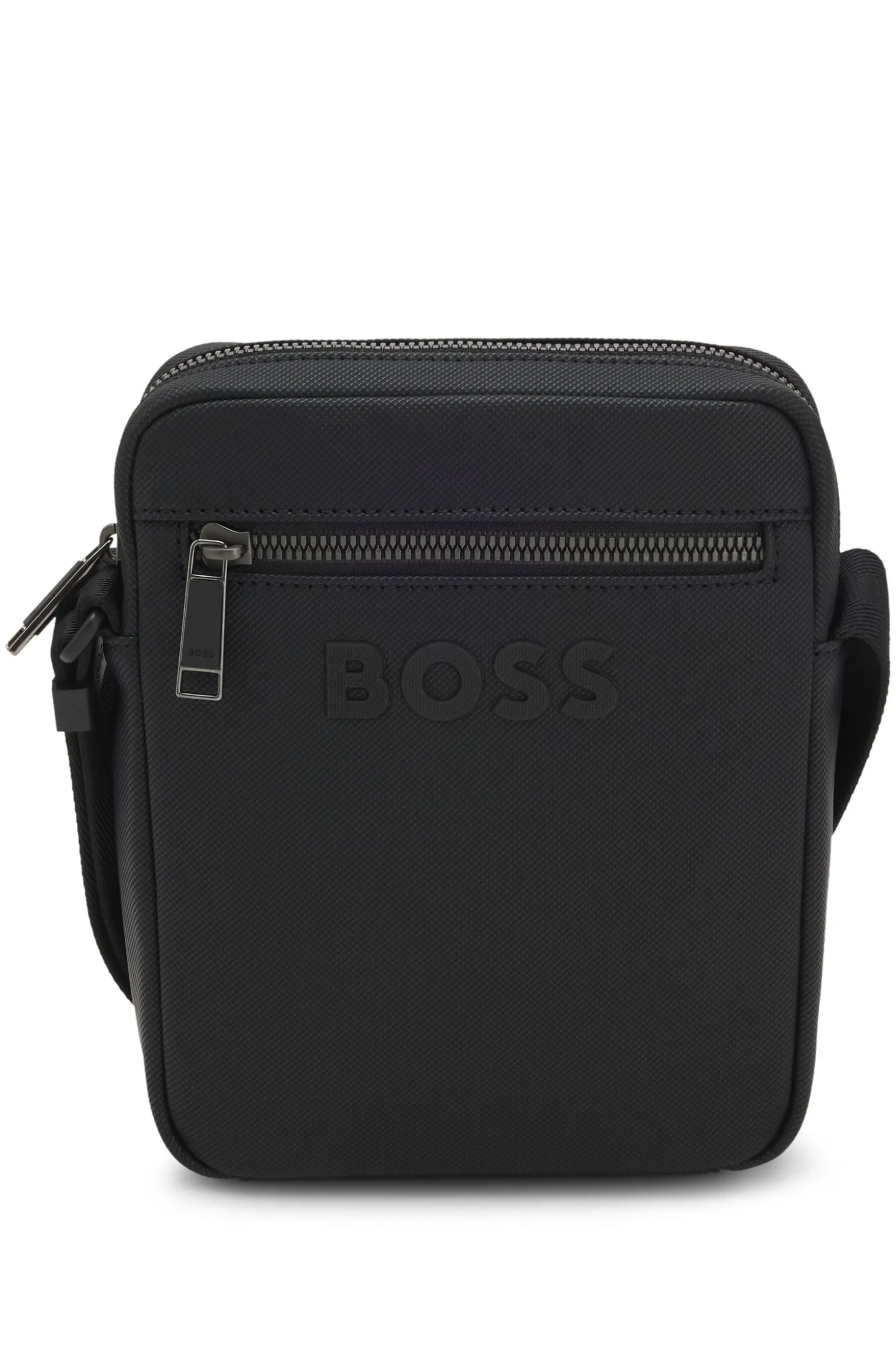 Strukturierte Reporter-Tasche mit tonalem Logo
