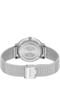 #Style 3H Uhr mit Mesh-Armband und grünem Zifferblatt