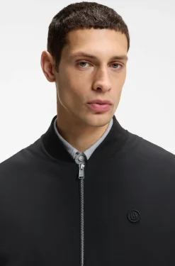 Sweatjacke aus merzerisierter Baumwolle mit Reißverschluss und Double-B-Monogramm