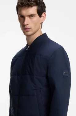 Sweatjacke mit Reißverschluss und gepolsterter Vorderseite