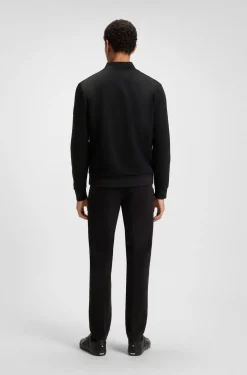 Sweatjacke mit Reißverschluss und gepolsterter Vorderseite