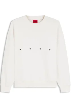 Sweatshirt aus Baumwolle mit Logo-Stickerei und Grafik-Print