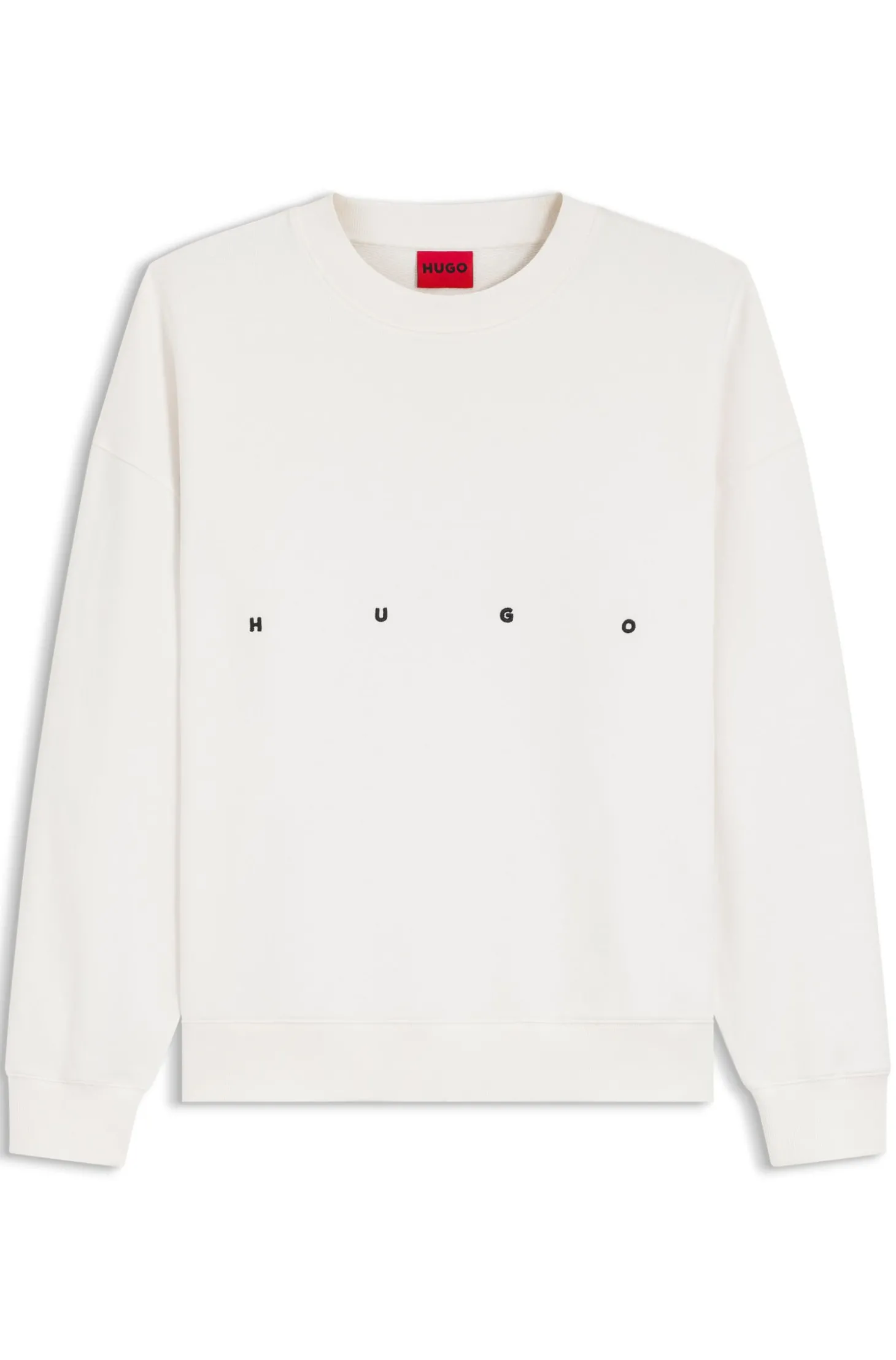 Sweatshirt aus Baumwolle mit Logo-Stickerei und Grafik-Print