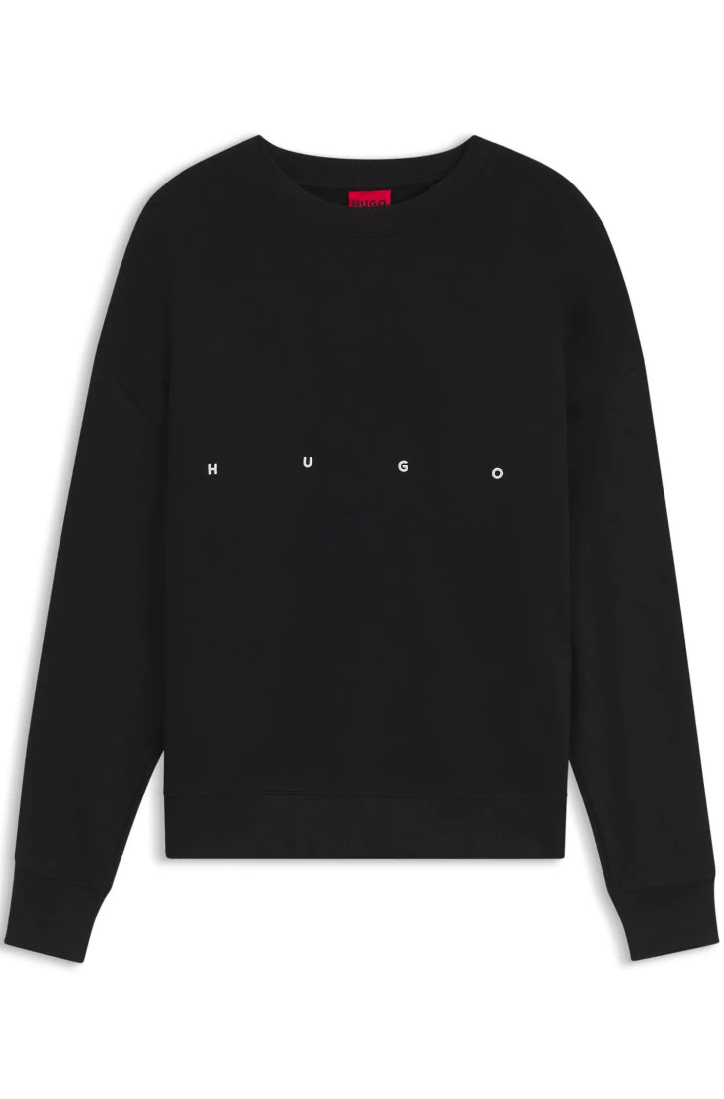 Sweatshirt aus Baumwolle mit Logo-Stickerei und Grafik-Print