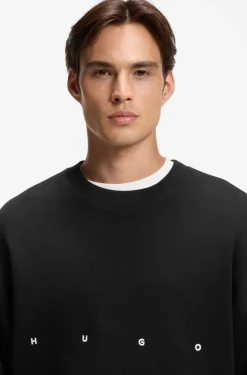 Sweatshirt aus Baumwolle mit Logo-Stickerei und Grafik-Print