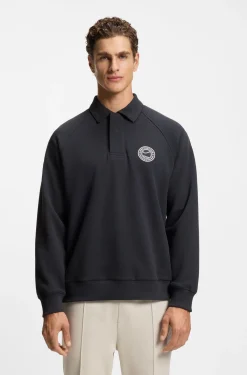 Sweatshirt aus Baumwoll-Mix mit Tennis-Artwork