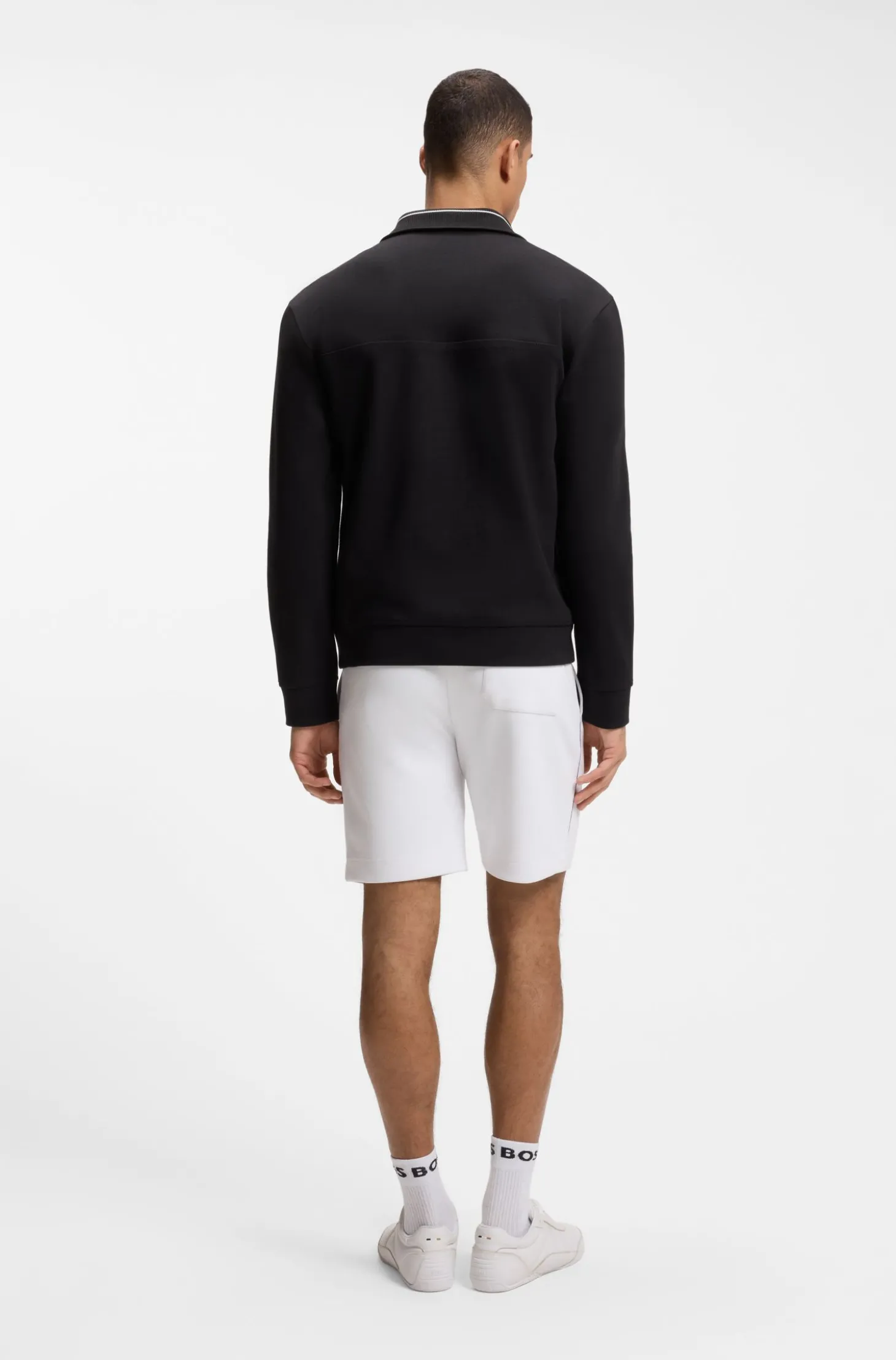 Sweatshirt aus Baumwoll-Mix mit Logo-Stickerei