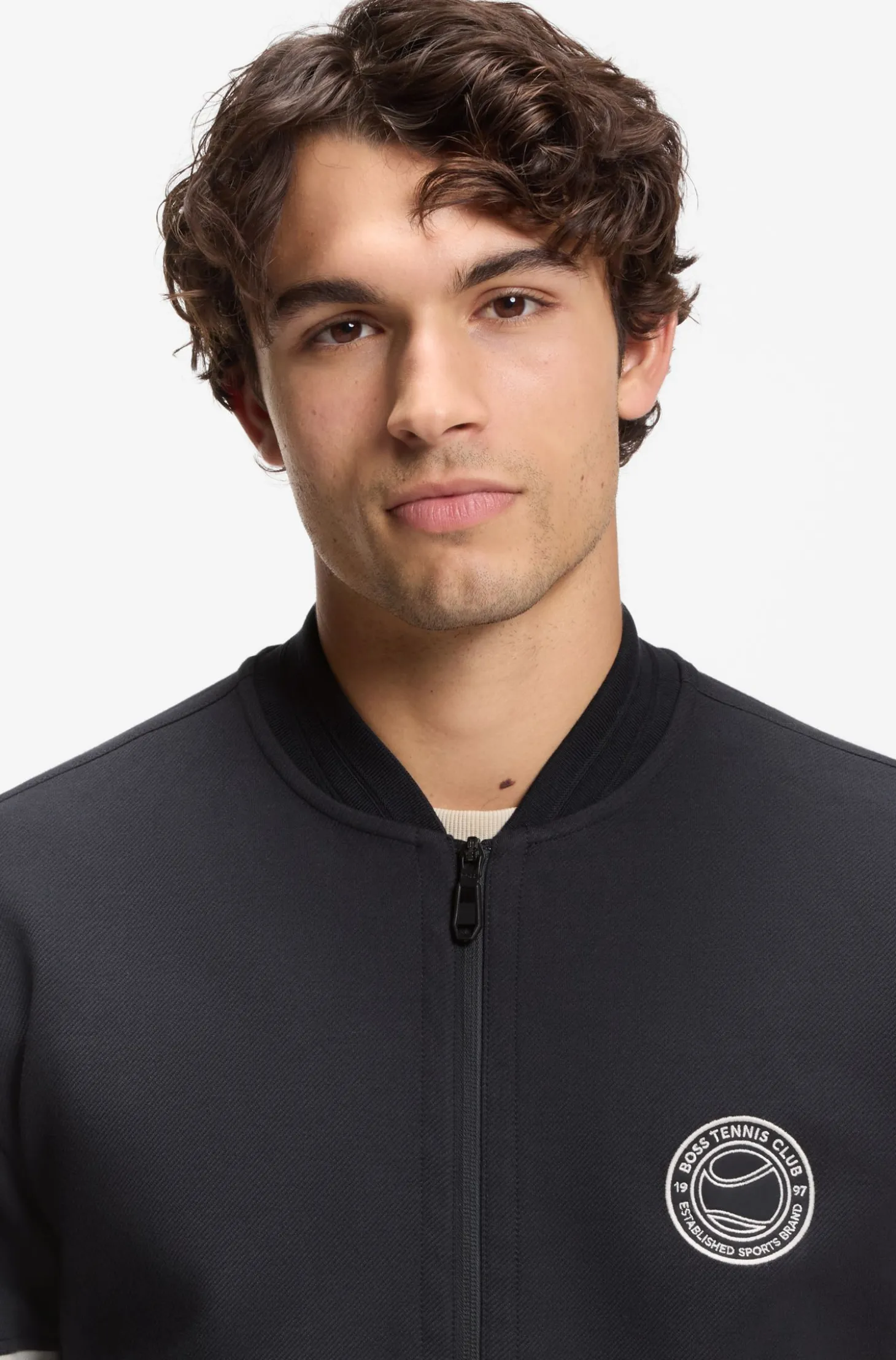 Sweatshirt aus Baumwoll-Mix mit Tennis-Logo
