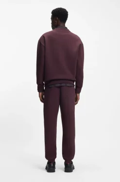 Sweatshirt aus Baumwoll-Mix mit Stack-Logo-Aufnäher