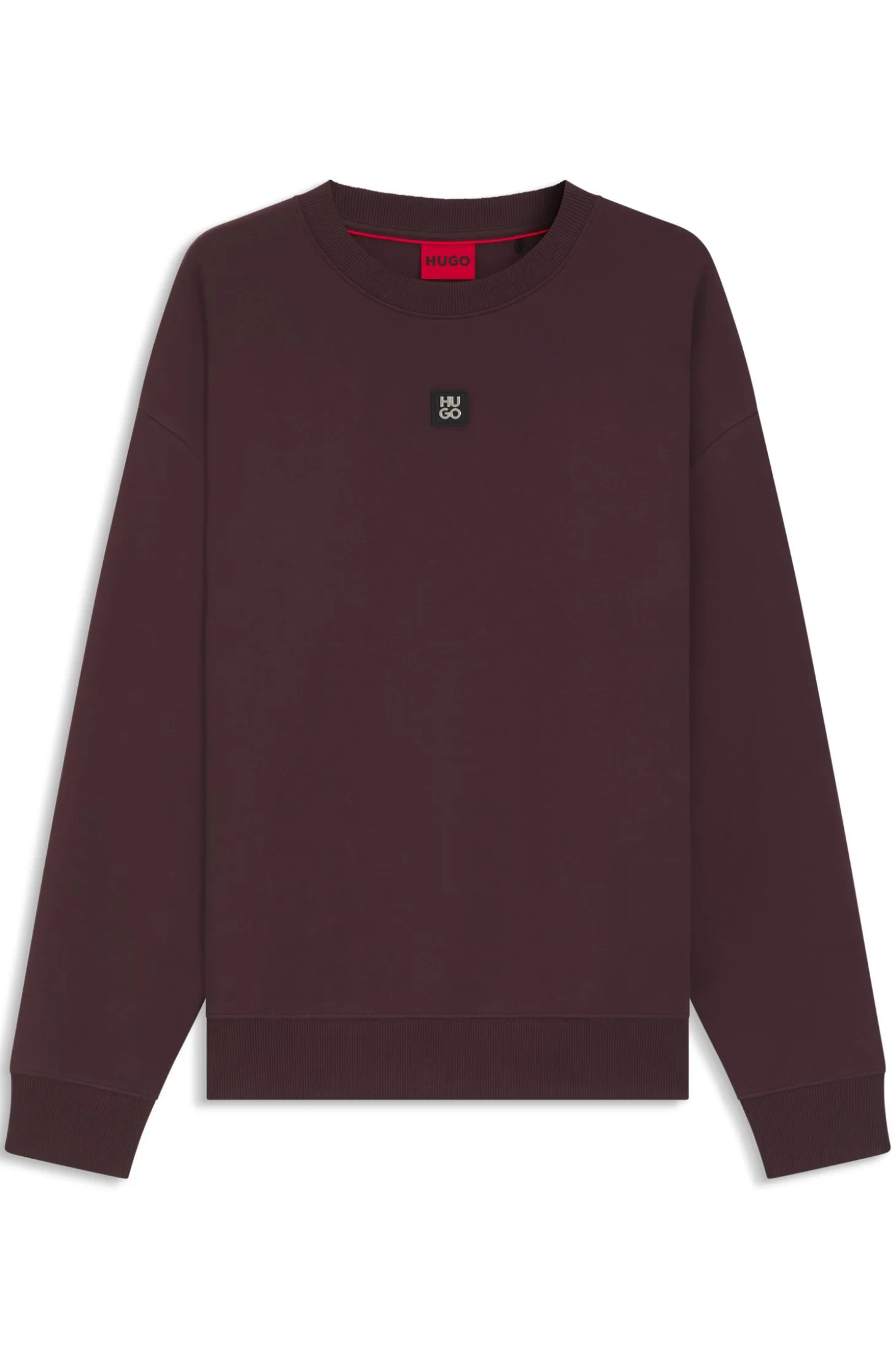 Sweatshirt aus Baumwoll-Mix mit Stack-Logo-Aufnäher