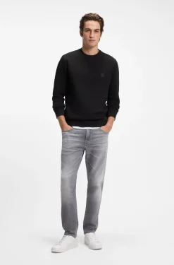 Sweatshirt aus Baumwoll-Terry mit Logo-Patch