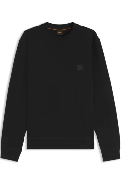 Sweatshirt aus Baumwoll-Terry mit Logo-Patch