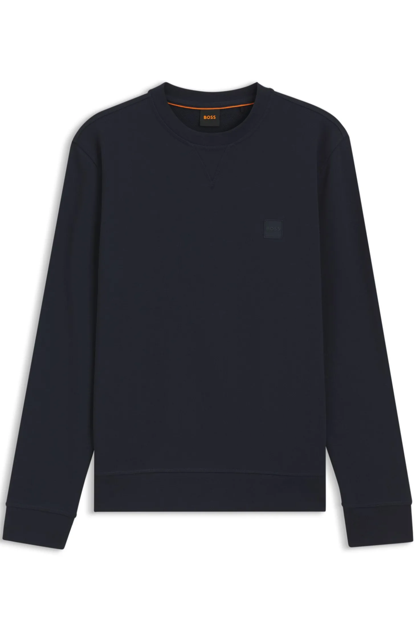 Sweatshirt aus Baumwoll-Terry mit Logo-Patch