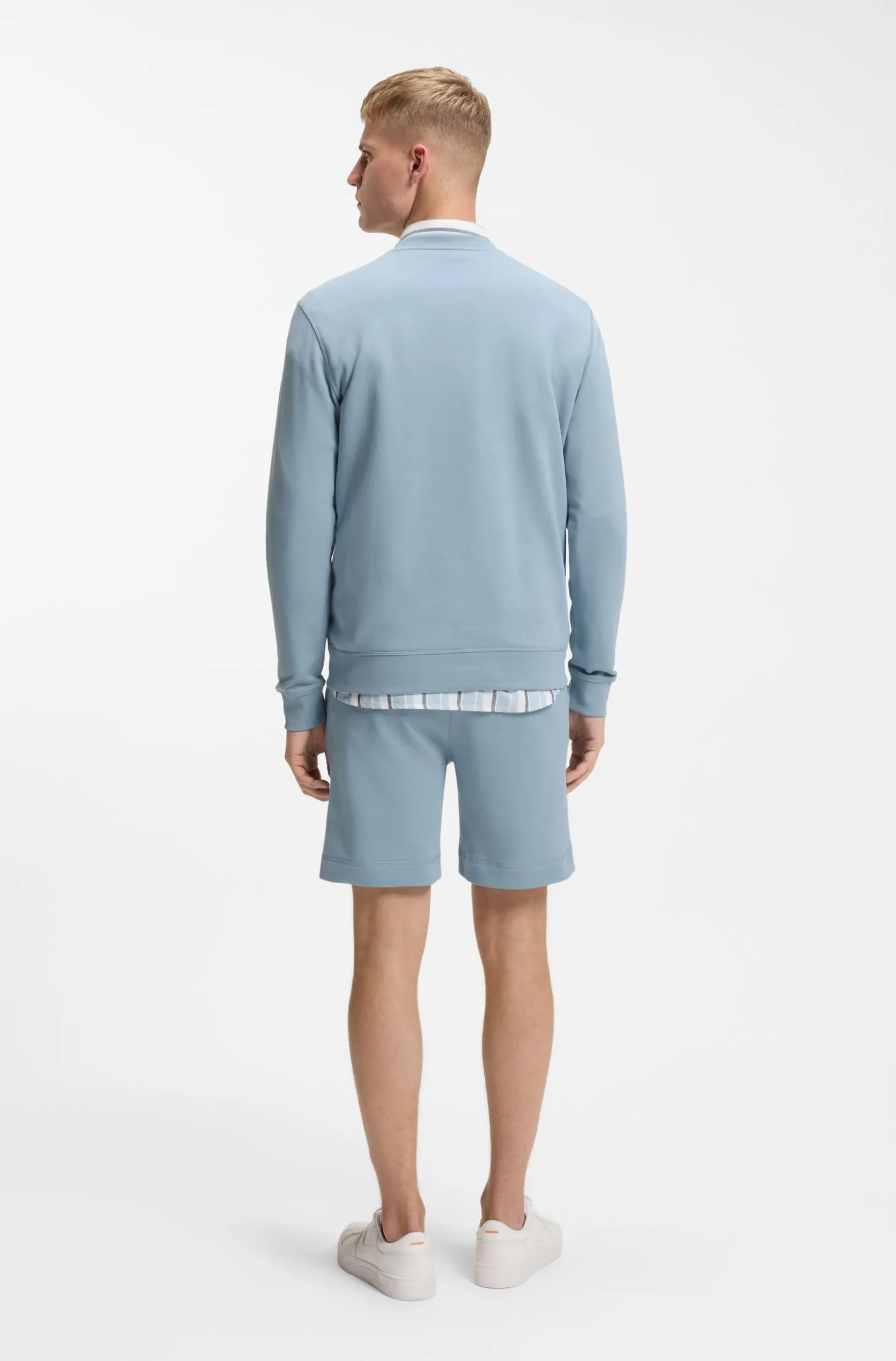Sweatshirt aus Baumwoll-Terry mit Logo-Patch