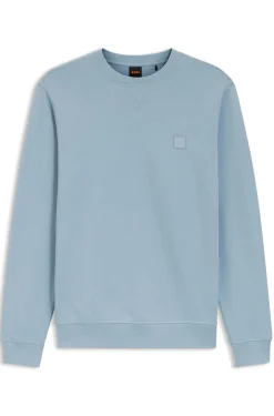 Sweatshirt aus Baumwoll-Terry mit Logo-Patch
