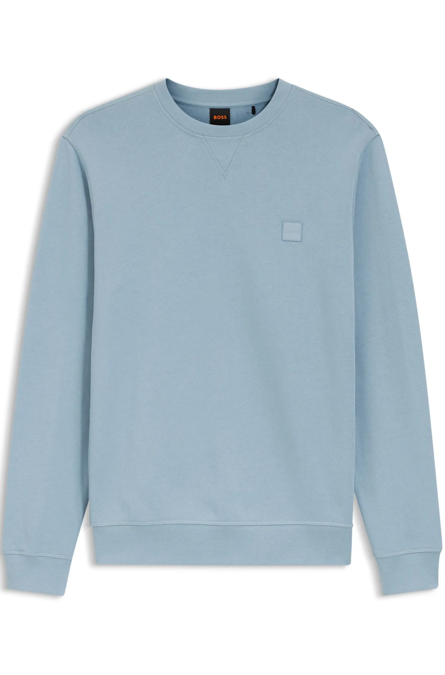 Sweatshirt aus Baumwoll-Terry mit Logo-Patch