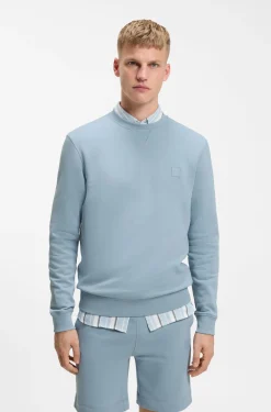 Sweatshirt aus Baumwoll-Terry mit Logo-Patch